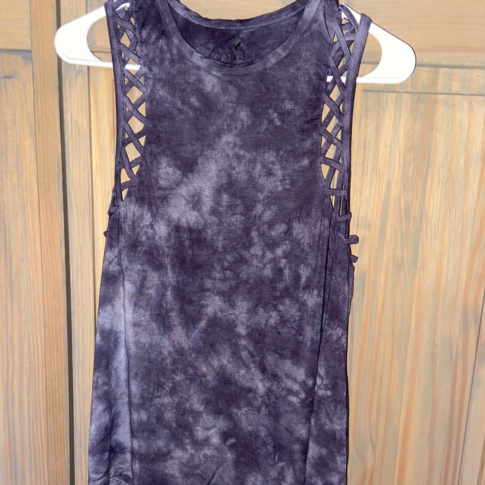 American Eagle Criss-Cross Detail Tank